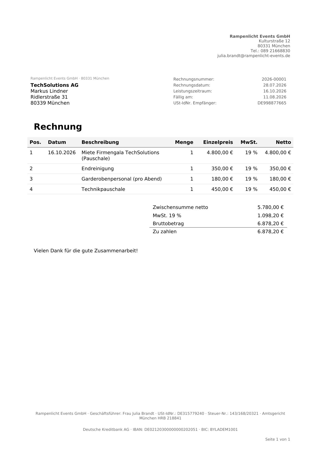Rechnungs-PDF